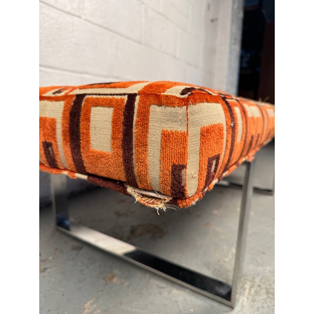 Mid 20th Century Mid-Century Modern Upholstered Bench For Sale - Image 9 of 14