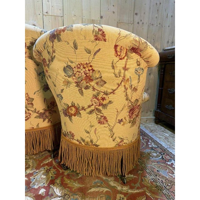 Napoleon III Toadstool Salon with Floral Motifs, Set of 3 For Sale - Image 6 of 11