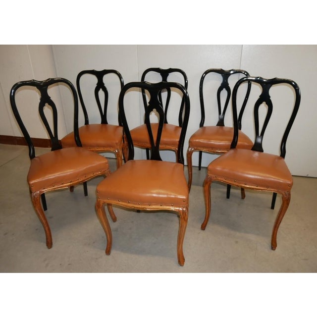 Vintage Italian Chippendale Style Chairs, 1940s, Set of 6 For Sale - Image 15 of 15