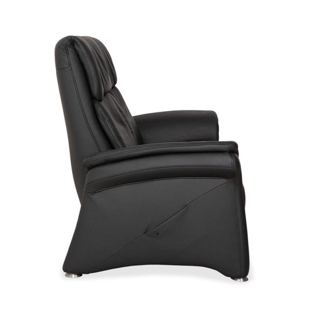 Dark Grey Leather Varia Two-Seater Sofas with Manual Function from Mondo, Set of 2 For Sale - Image 15 of 18