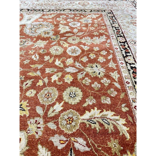 9x12 Handwoven Indo Agra Area Rug - 107081 For Sale - Image 12 of 12