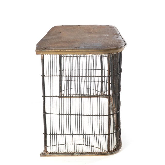 Federal Period Wire and Brass Fire Fender For Sale - Image 10 of 10