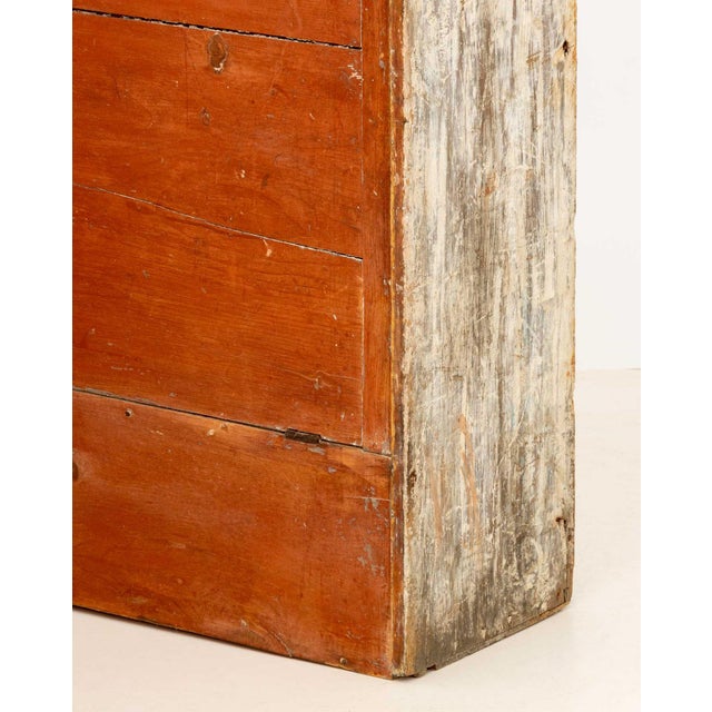 American Primitive Painted Pine Chest, 19th Century For Sale In New York - Image 6 of 8