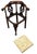 An Extremely Attractive And Very Good Quality Mid 18th Century, George II Period, Walnut Corner Armchair, Having Extremely...