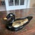 Mid 20th Century Vintage Indonesian Black Lacquered Duck Box With Gilded Accents For Sale - Image 5 of 7