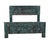 Wood Complete King Size Bed Constructed From an Antique Painted Teakwood Gujarati Door and Pillars For Sale - Image 7 of 10