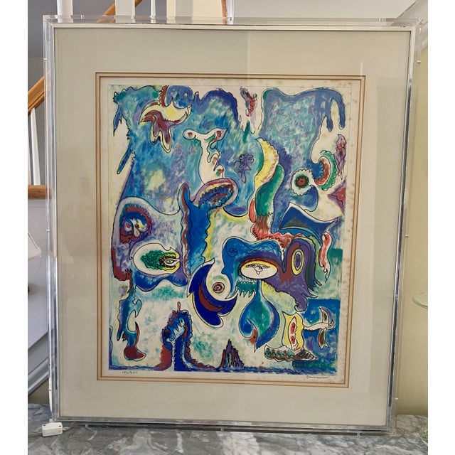 1960's Original - By: Stephen Sacklarian - Expressionist Artist a "Signed Limited Edition Genesis Iv”; 180 / 200 For Sale In New York - Image 6 of 8