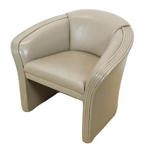 Patrician Pair of Patrician Furniture Leather Armchairs For Sale - Image 4 of 8