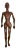 Antique Mid 19th Century Carved Wood Articulated Artists Mannequin Lay Figure Model For Sale
