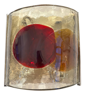 Mid-20th Century Modernist Art Glass Sconce by Fulvio Bianconi for Venini.