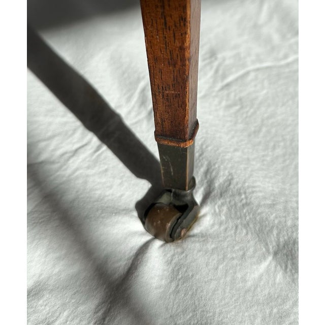 Wood 1920s W. & J. Sloane Master Craftsmen Mahogany Canterbury Magazine Rack For Sale - Image 7 of 11