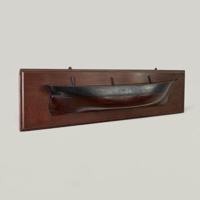 Antique English Sailing Ship Half Hull Model For Sale In West Palm - Image 6 of 9
