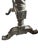 Maitland-Smith Neoclassical Silver Leaf Dressing Floor Mirror For Sale - Image 9 of 18