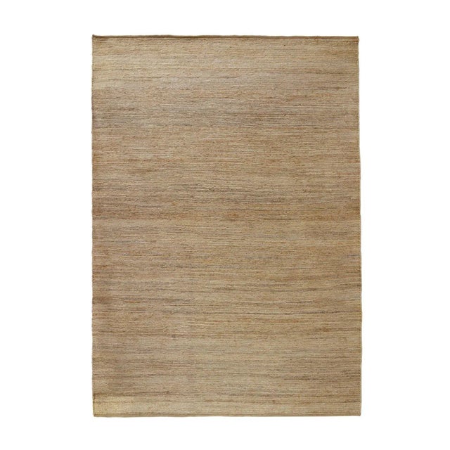 2020s Soumak Jute Natural Rug 9x12 For Sale - Image 5 of 5