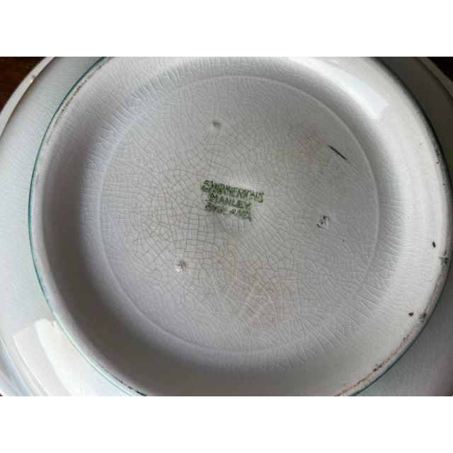 Antique Swinnerton’s Hanley England Earthenware Wash Basin For Sale - Image 11 of 12