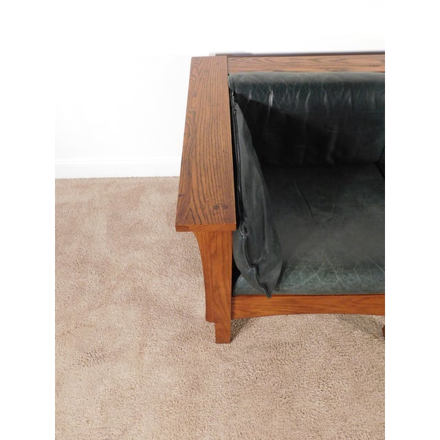 Vintage Kimball Furniture Antique Style Mission Prairie Arts & Crafts Oak Sofa For Sale - Image 15 of 18