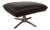 Brown Leather Fenja Stool from Koinor For Sale