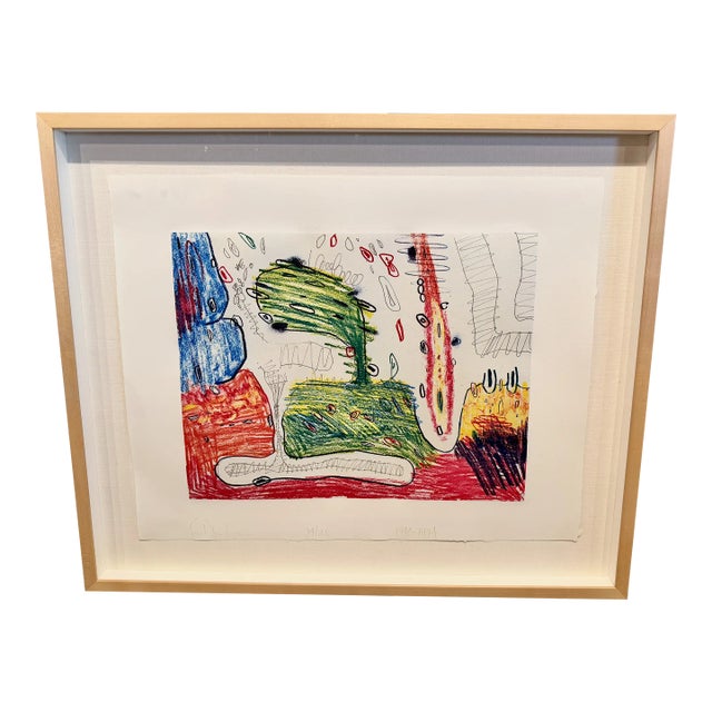 Carroll Dunham Colored Etching II For Sale