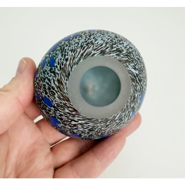 Glass Kosta Boda Cocoo Art Glass Sculpture Dish For Sale - Image 7 of 7