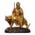 Late 19th Century Gilt Bronze Zhang Tianshi Statue on Tiger, Taoist Deity, 8.76kg For Sale