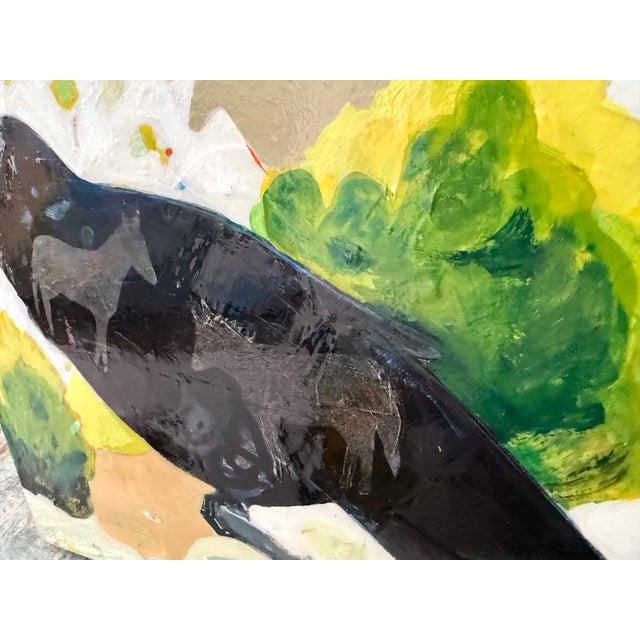 “Companero De Caballos” a Raven and Horse Painting by LWren Walraven For Sale - Image 10 of 11