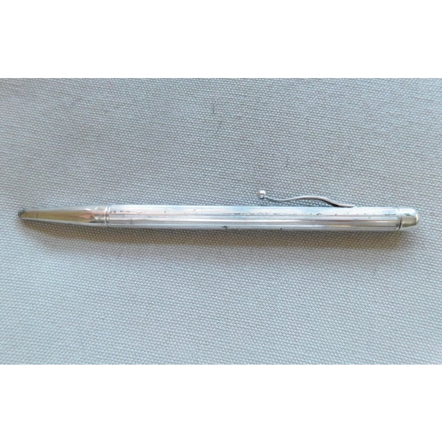 Mid-Century Modern Sterling Silver Antique Retractable Propelling Pencil For Sale - Image 3 of 13