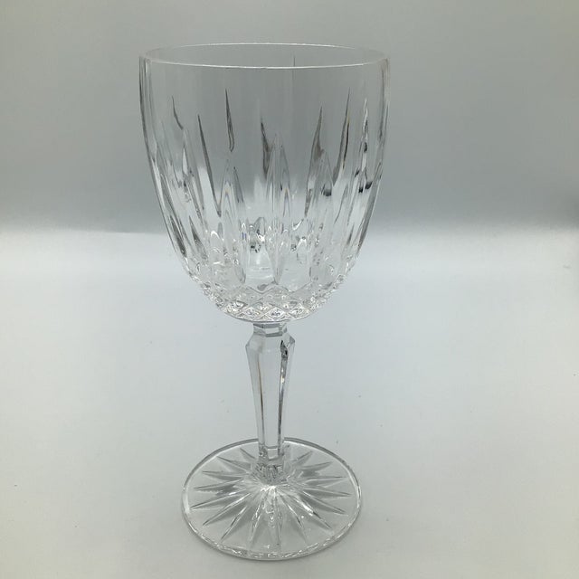 Nice set of 4 crystal Old Dublin water goblets by Mikasa.