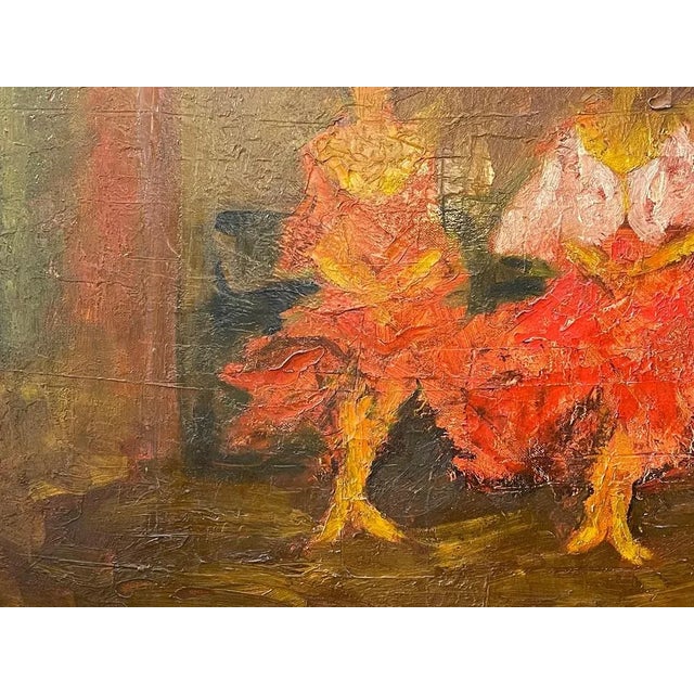 Dance Scene, 20th Century, Oil Painting on Canvas For Sale - Image 4 of 8
