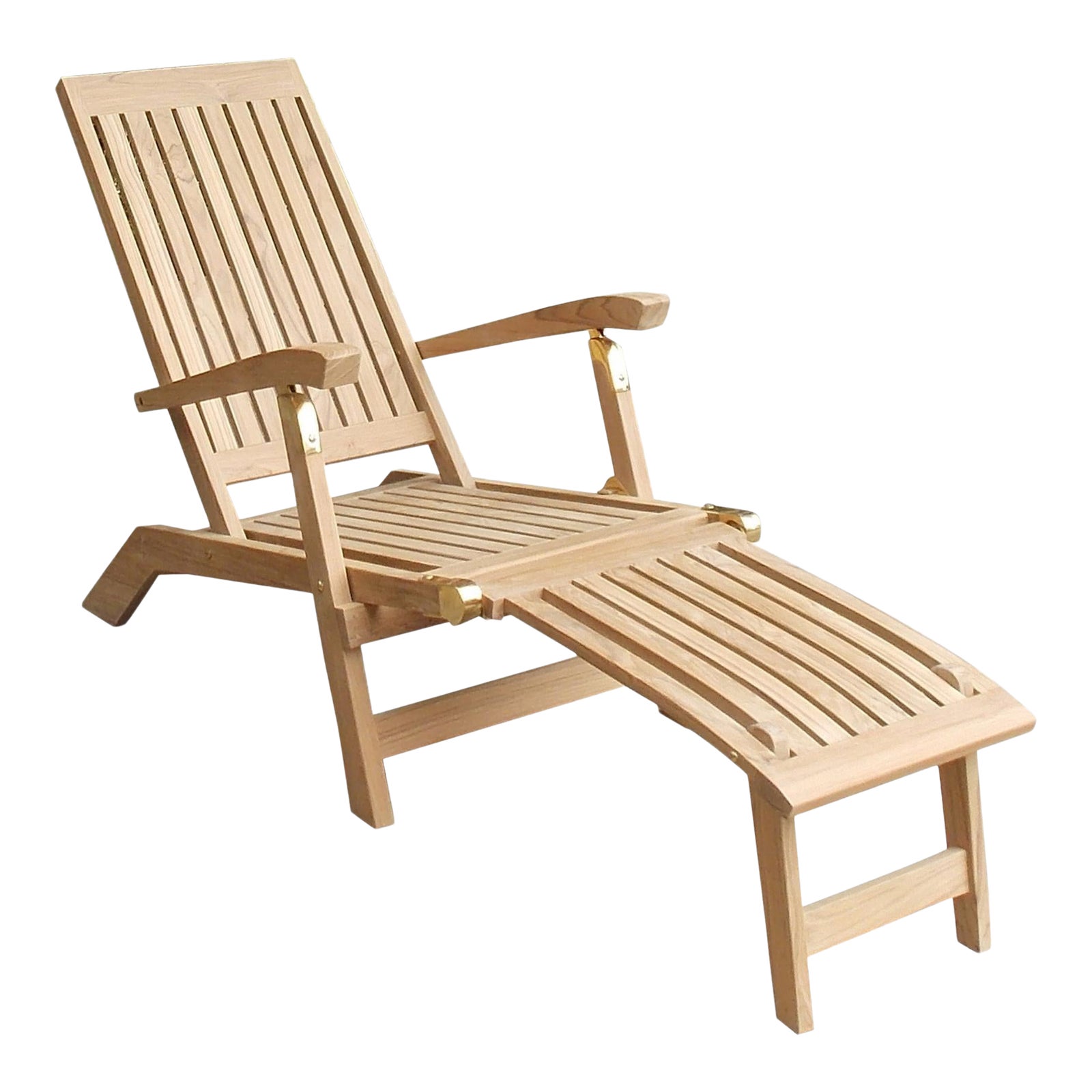 Niagara Teak Deck Chair Chairish