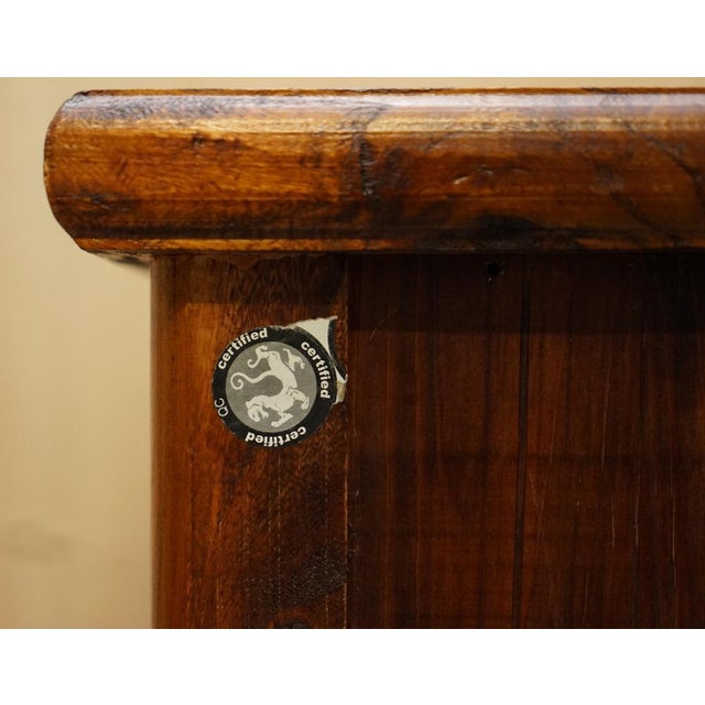 Chinese Elm Bedside Tables with Butterfly Handle, Set of 2 For Sale - Image 16 of 18