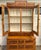 Here is a stunning antique, late 1800-early 1900s oak display cabinet on chest with wonderful architectural detailing and...