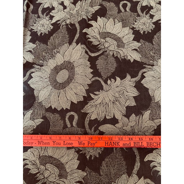 Contemporary Mulberry Home by Lee Jofa 2 Yards "Sunflower Weave" Truffle Woven Linen Blend Fabric For Sale - Image 3 of 4