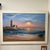 M. Gartland's Seascape Lighthouse Sunset on the Beach is an original oil painting on canvas, showcasing an impressionistic...