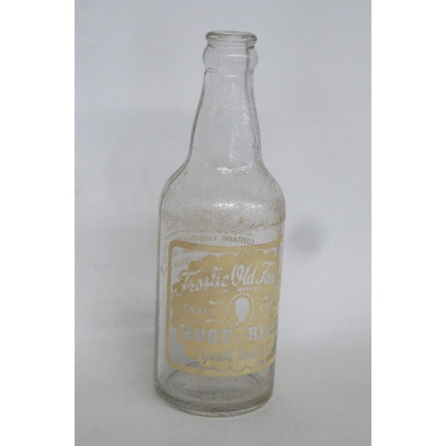 Frostie Old Fashion Empty Root Beer Bottle 12oz Clear Glass 1950s Soda Pop 4867b For Sale - Image 16 of 16