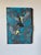 Contemporary Birds in Flight by Terra Novak | Oil on birch Two birds flying against a blue background. For Sale - Image 3 of 3