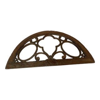Ornate Segmented Arch Wall Mirror For Sale