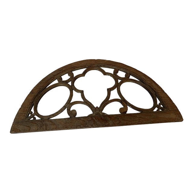 Ornate Segmented Arch Wall Mirror For Sale