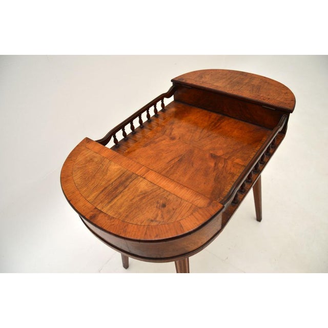 Wood Walnut Side Table, 1920s For Sale - Image 7 of 9