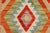 Retro Kilim Gray Rust Hand-Woven Wool Rug For Sale In New York - Image 6 of 9