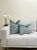 Spruce Green Velvet Pillow With Feather Down Insert For Sale - Image 4 of 4