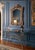 1990s Vintage Italian Maitland Smith Style Scalloped Glass Top Iron Rope Hoof Foot Gold Console Table For Sale - Image 5 of 12