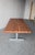 Wood Mid Century Bauhaus Butcher Block Oak and Aluminum Table For Sale - Image 7 of 11