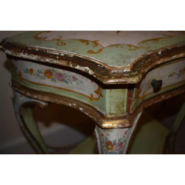 Wood Late 19th or Early 20th Century Petite French Console For Sale - Image 7 of 8