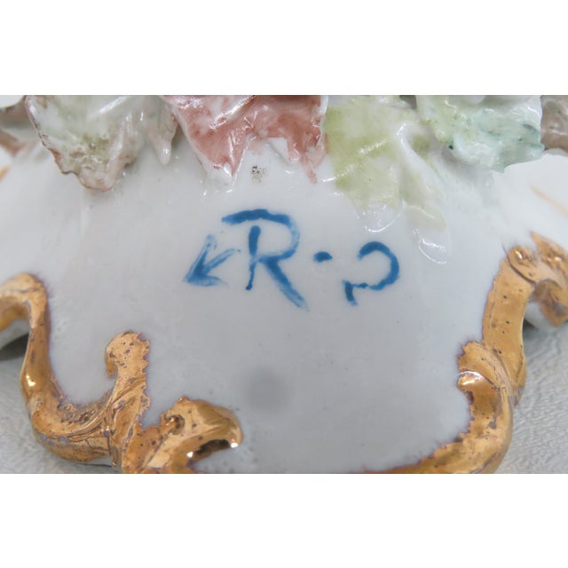 Porcelain English Derby Style Cherub With Grapes Figurine 9777 Signed Rp 4963b For Sale In Miami - Image 6 of 18