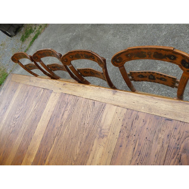 1800's Chestnut Country Tbl. Seat 8- 10 at 84'' X 42'' Fabulous ! For Sale - Image 14 of 15