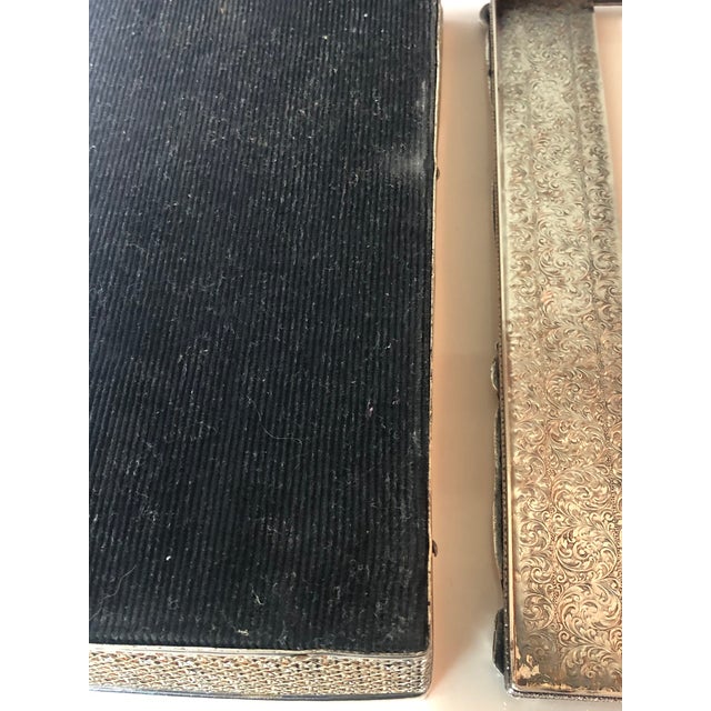 1940s Silverplate Repoussé Tissue Box Cover For Sale - Image 12 of 12