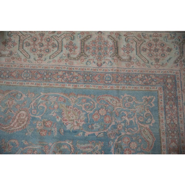 1960s Vintage Distressed Meshed Carpet - 10'1" X 16'7" For Sale - Image 5 of 11