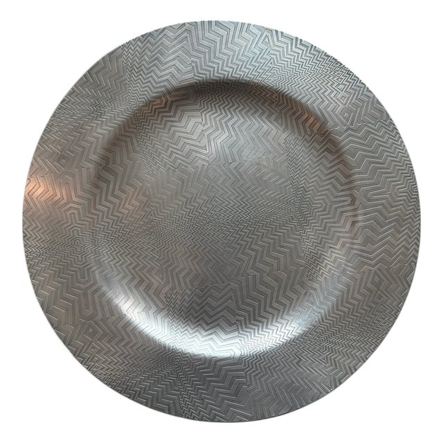 Large Pewter Charger Plate, United Kingdom, 2012 For Sale