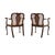 Early 20th Century Antique Edwardian Walnut Cane Back Armchairs, 1900, Set of 2 For Sale - Image 5 of 11