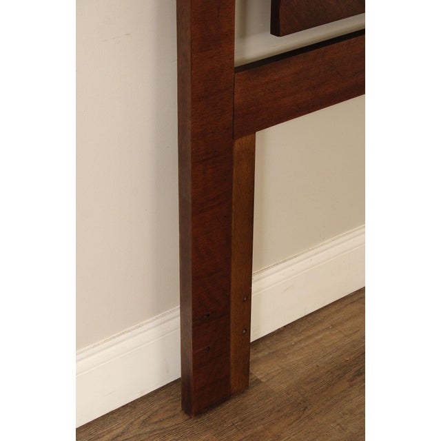 Lane Furniture Lane Mid Century Modern Queen Size Walnut Headboard For Sale - Image 4 of 12